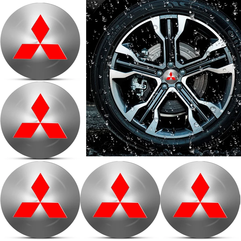 4PCS Wheel Cover Design Fit For Mitsubishi Outlander ASX Lancer 18 Inch Right＆Left Hubcaps Storm Style Wheel Cover Accessories
