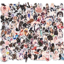 10/30/50/100Pcs Kawaii Adult Anime Hentai Sexy Stickers Waifu Decals for Laptop Skateboard Luggage Car Waterproof Sticker Girls