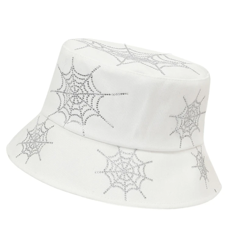 قبعة شمس بنمط رعاة البقر قابلة للتنفس مع تفاصيل أحجار الراين، قبعة ذات ظل واسع للنساء للزي الكاجوال