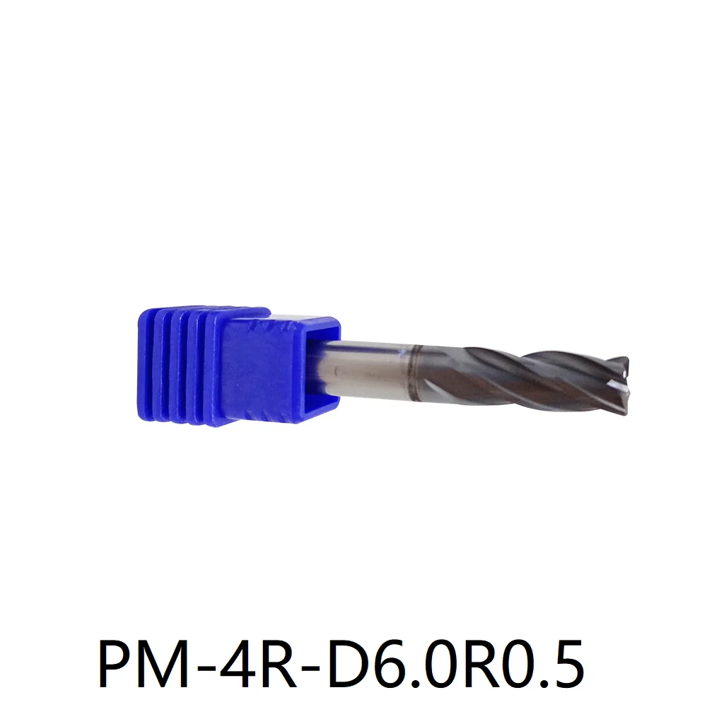ZCC PM-4R-D6.0R0.5 PM-4R-D6.0R1.0 PM series Solid carbide milling High-performance machining PM-4R