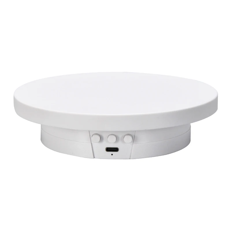 New 15CM Jewelry-display-turntable Portable Photography 360 Rotating Video Display Stands Electric Rechargeable Turntable