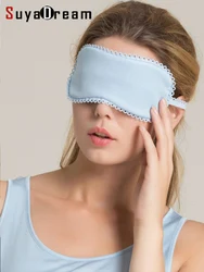 100% Natural Silk Eye-หน้ากาก Sleep Blinder Breathable Healthy Soft Sleep สบายผ้าลูกอมสีแถบยืดหยุ่น