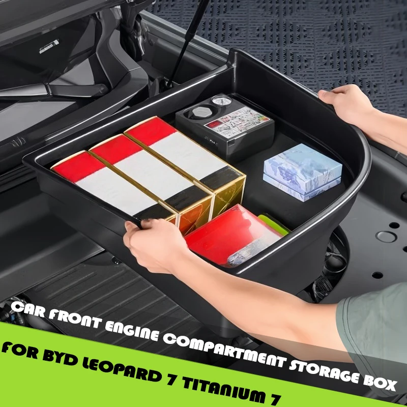 

Car Front Engine Compartment Storage Box Fit for BYD Leopard 7 Titanium 7 Car Engine Compartment Split Storage Box Upgrade Parts