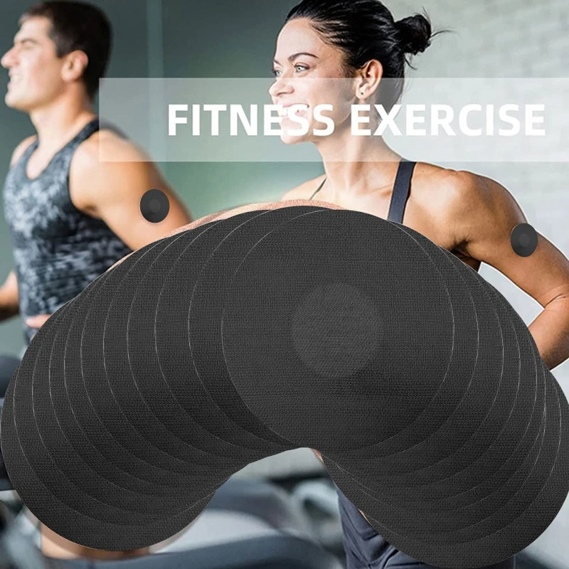 50 pezzi coperture per sensori impermeabili, sensori resistenti sudore toppe adesive toppe per sensori antiscivolo sport