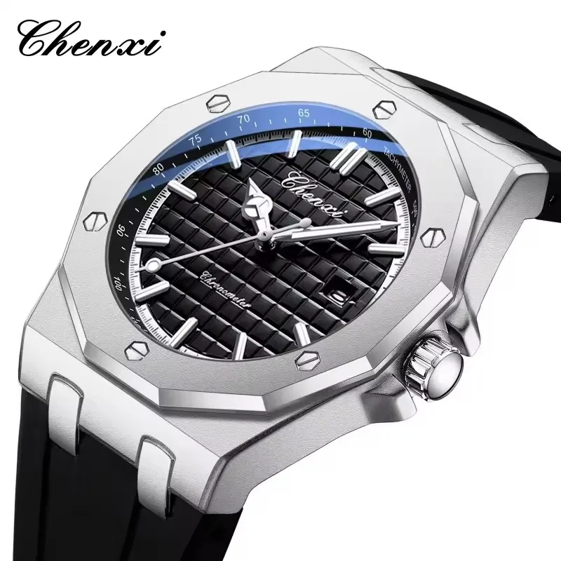 

CHENXI 8268 Men's Luxury Watch Top Brand Fashion Dial Stainless Steel Waterproof Calendar Night Light Men's Texture Clock reloj