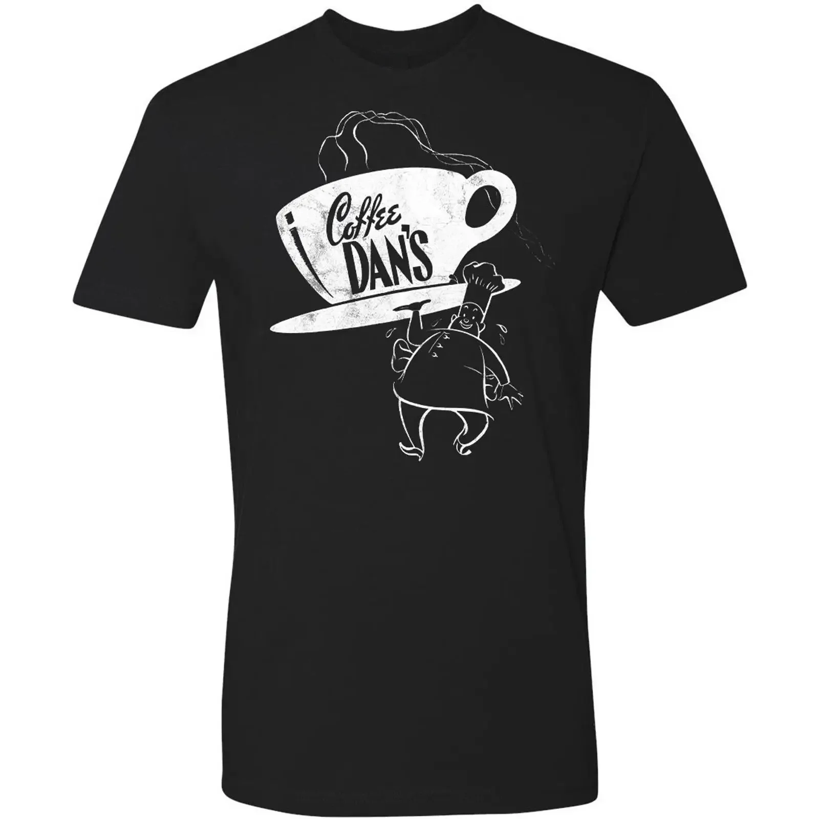 Retro Ad Art T Shirt Vtg 60's 50's Coffee Dans Diner Shop Restaurant vintage Washed Stretched homme Soft designer clothes