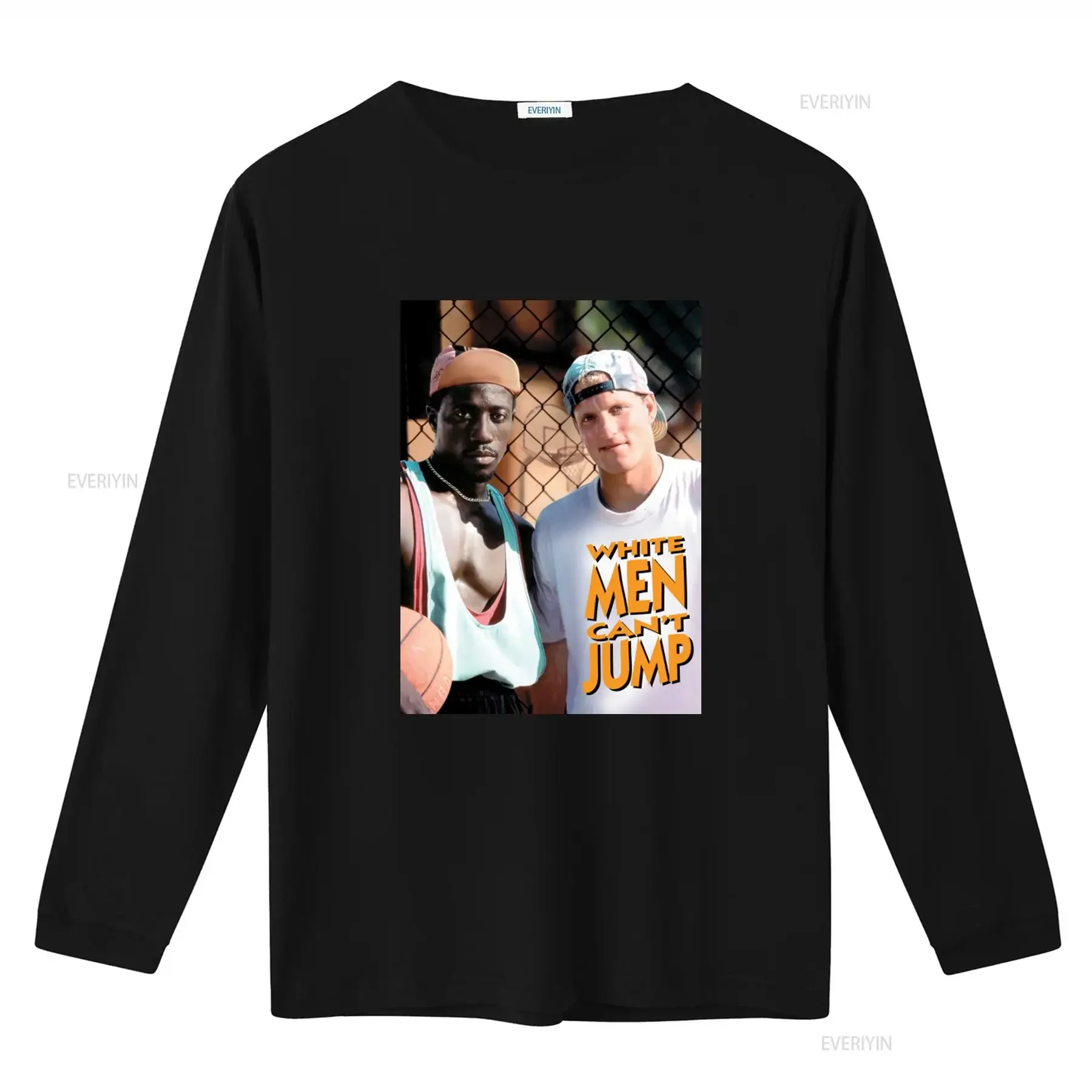 1992 Classic Vintage New White Men Can't Jump Mens T Shirt vintage Washed homme Stretched Casual Soft graphic