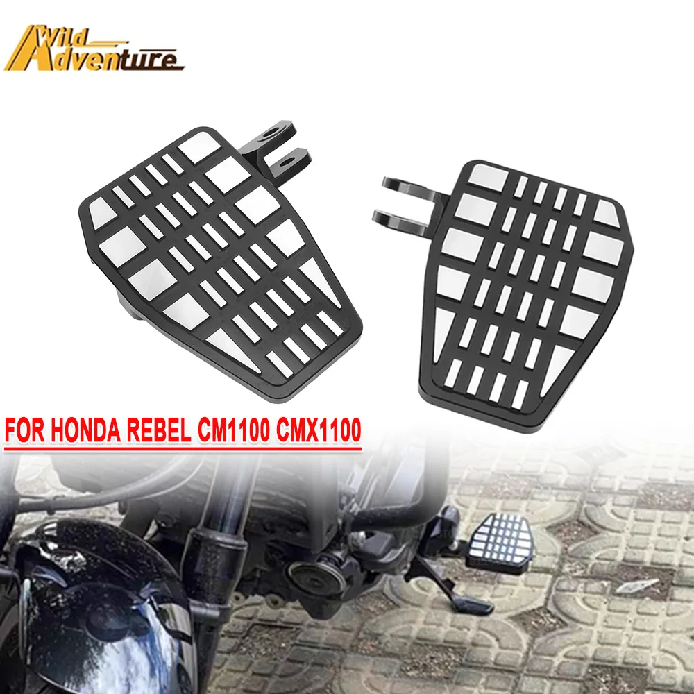 

For Honda Rebel CM1100 CMX1100 CM 1100 CMX 1100 2021-2023 2024 Motorcycle Footpegs Enlarger Footrest Extension Wide Foot Pedals