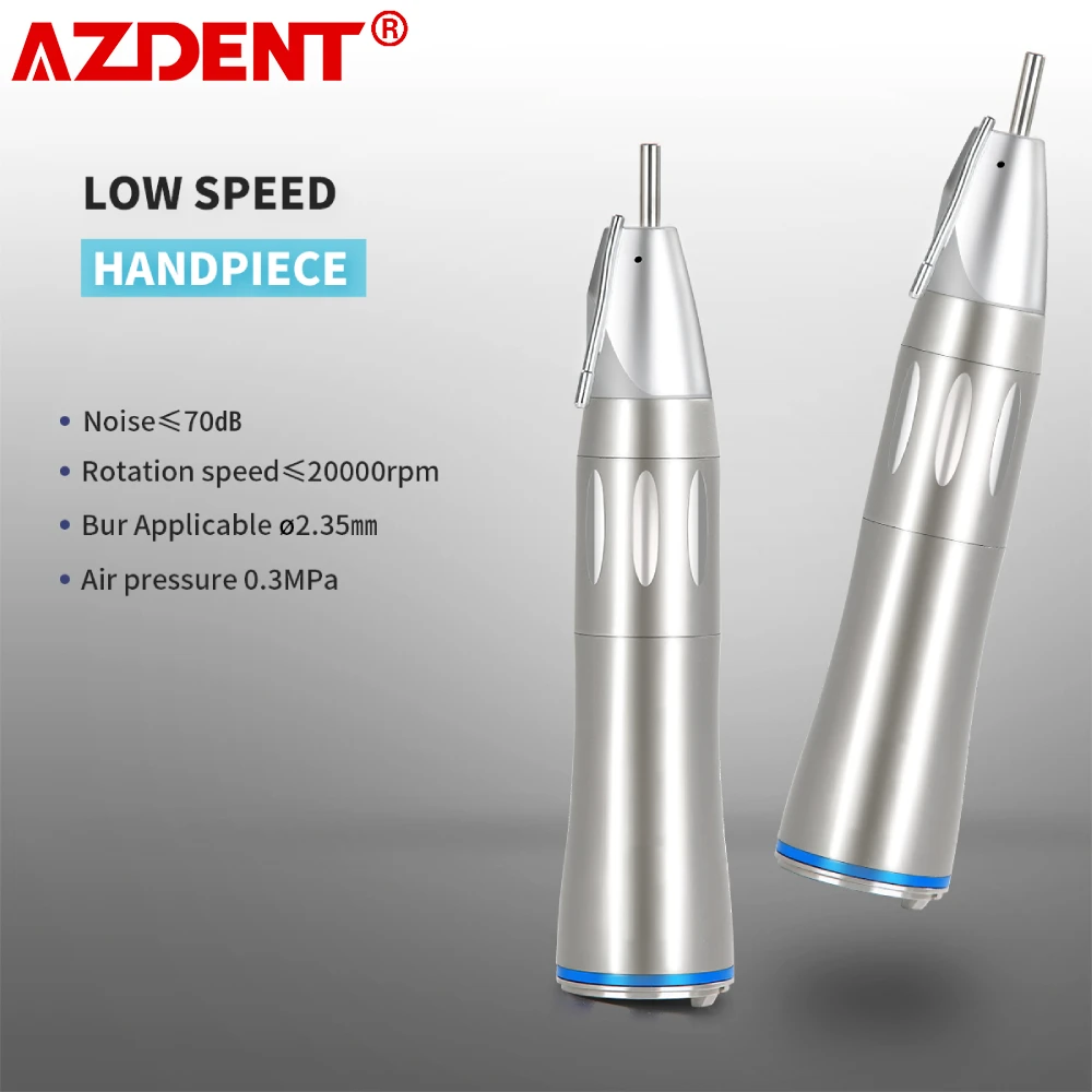 AZDENT Dental 1:1 Optic Fiber Low Speed Handpiece Surgical Straight Handpiece Inner 2022 Cooling Spary Dentistry Equipment Tools