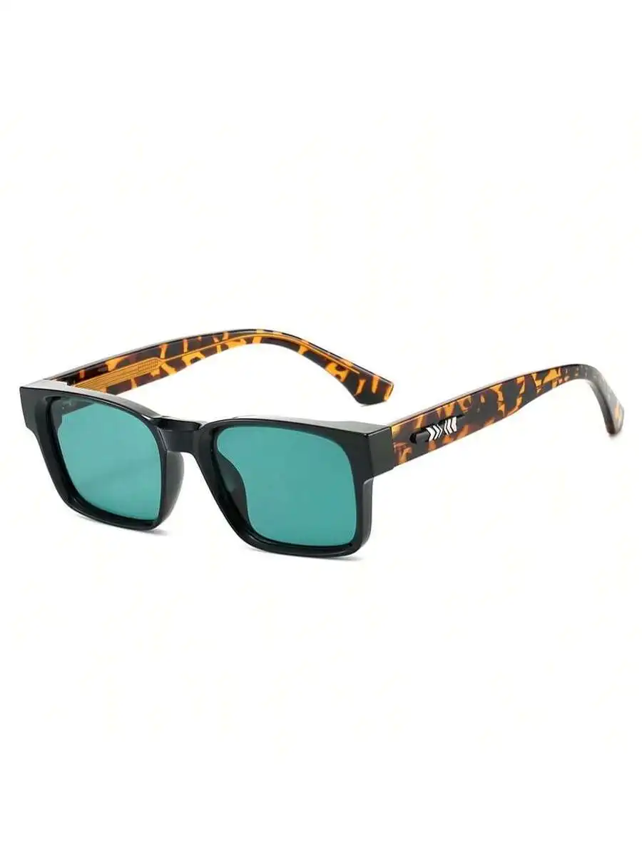 

Mens Retro Square Polarized Sunglasses With Tortoise Frame