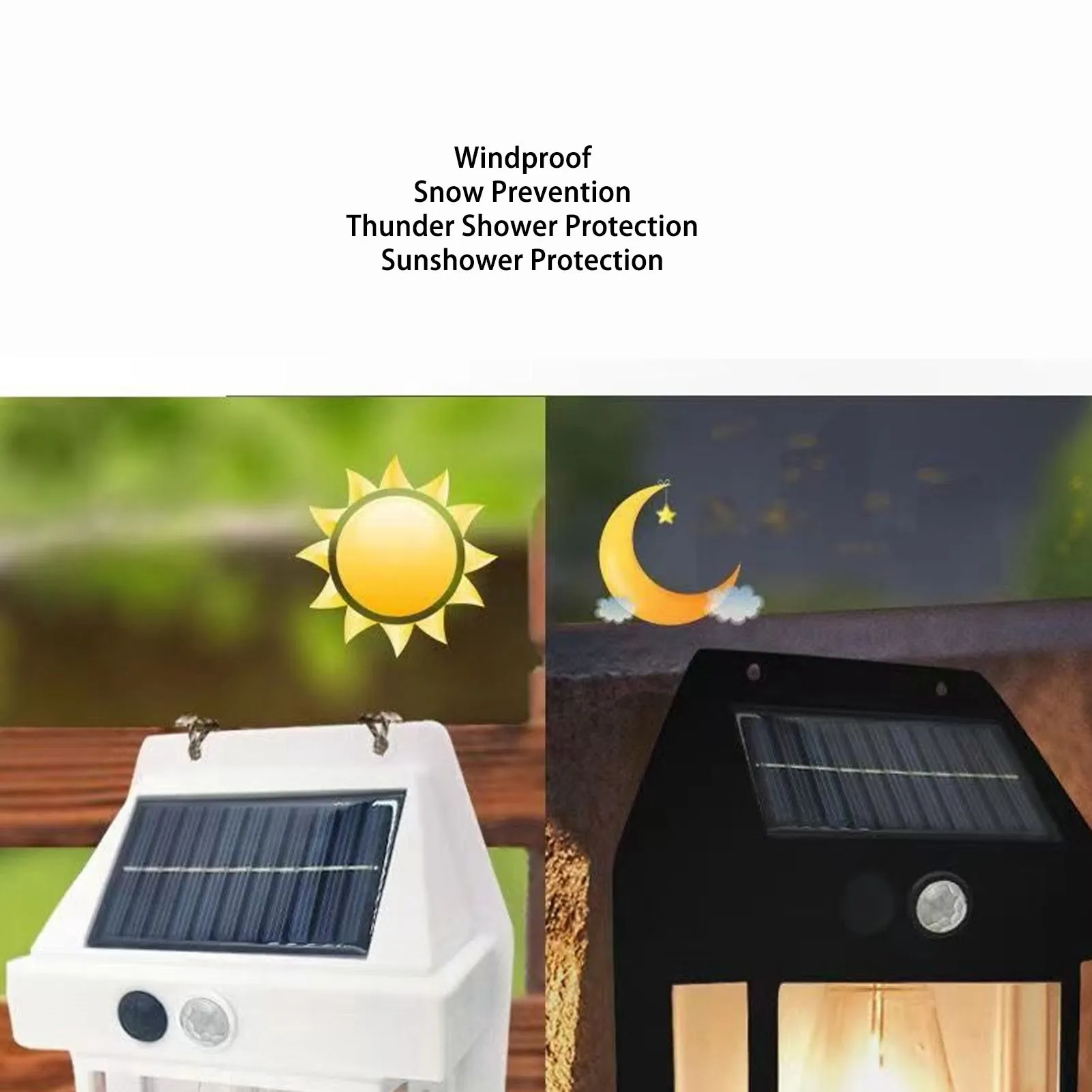 Luz Solar de pared de tungsteno para exteriores, lámpara de interacción con Sensor, accesorios de iluminación Exterior, montaje en pared IP65, resistente al agua, color negro