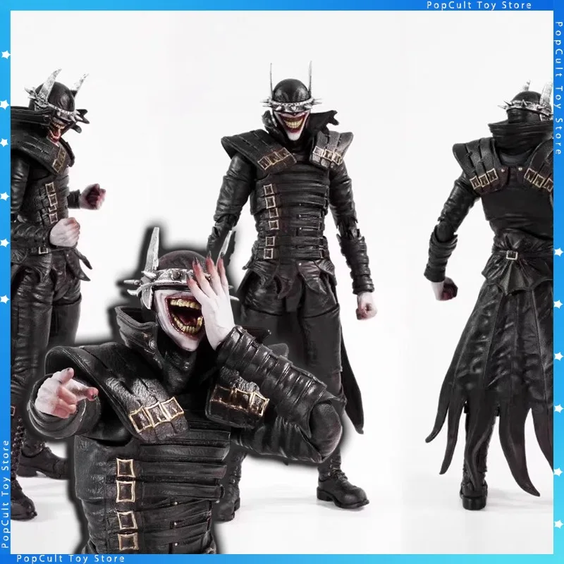 100% Original Dark Nights: Death Metal The Batman Who Laughs Bruce Wayne figura de acción de Anime juguetes de regalo de Festival de modelos coleccionables