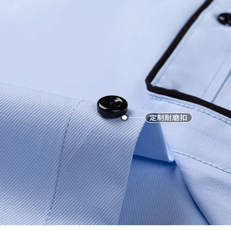 Camisa de negócios de manga longa masculina, tamanho positivo, cor sólida, ajuste regular, casual, branco, vestido preto, nova moda, 5XL, 6XL, 7XL,