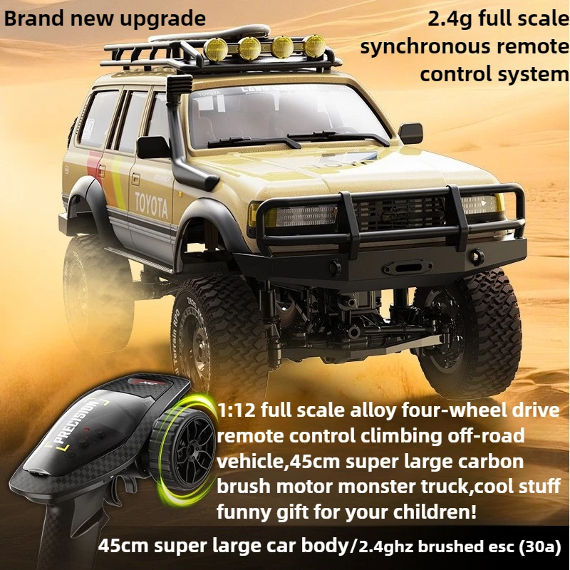 

45cm Super Climbing Off-road Rc Cars for Adults,1:12 Alloy 4WD Rc Truck,Remote Control Car,Monster Truck,Cool Stuff Funny Gift