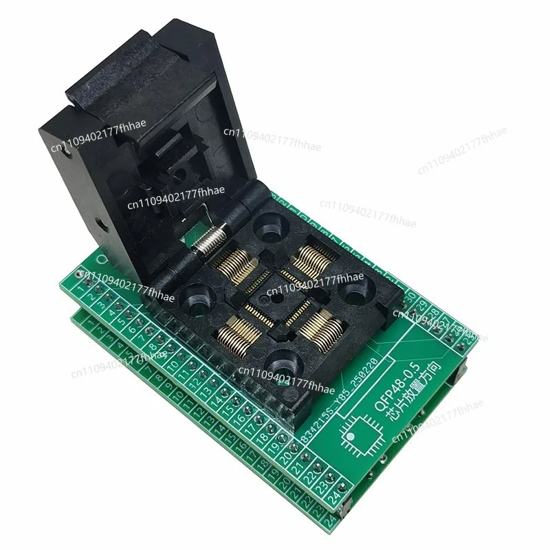 QFP48 Programming Socket LQFP48 Read and Write Programming Socket MCU Programming 7x7 Aging Fixture 0.5 Test Socket