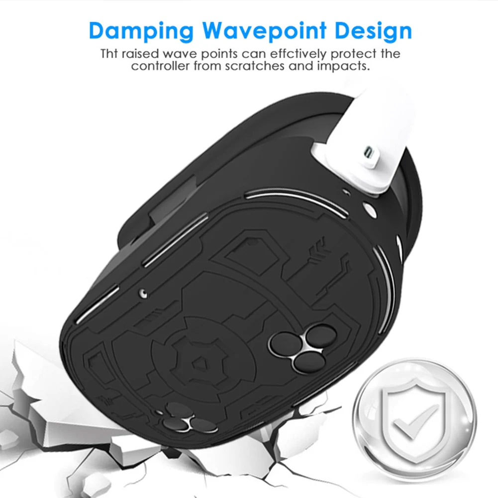 غطاء حماية من السيليكون لـ Meta Quest 3S ، 7 في 1 ، أغطية عصا التحكم المضادة للسقوط ، حقيبة قناع ، استبدال غطاء عين الوجه ، ملحقات VR