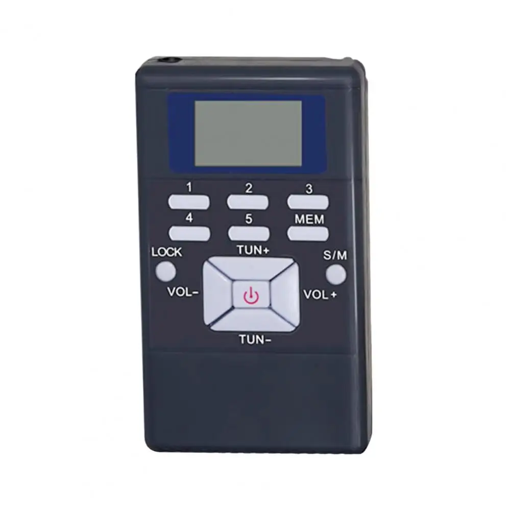 HRD-102 Mini Radio Stereo ricevitore Radio FM con auricolari Display LCD altoparlante tascabile portatile per il ricevitore Radio invecchiato