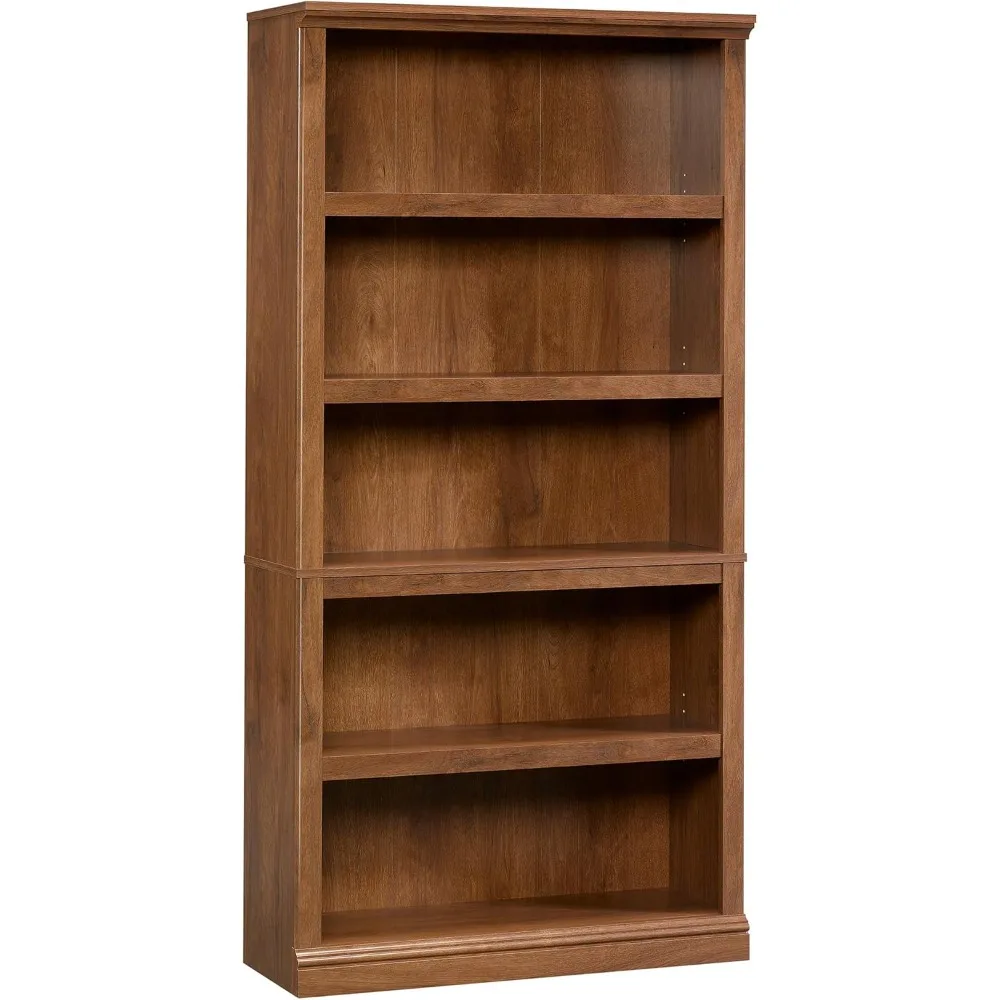 Sauder 5-tier Split Bookcase in Oiled Oak Finish