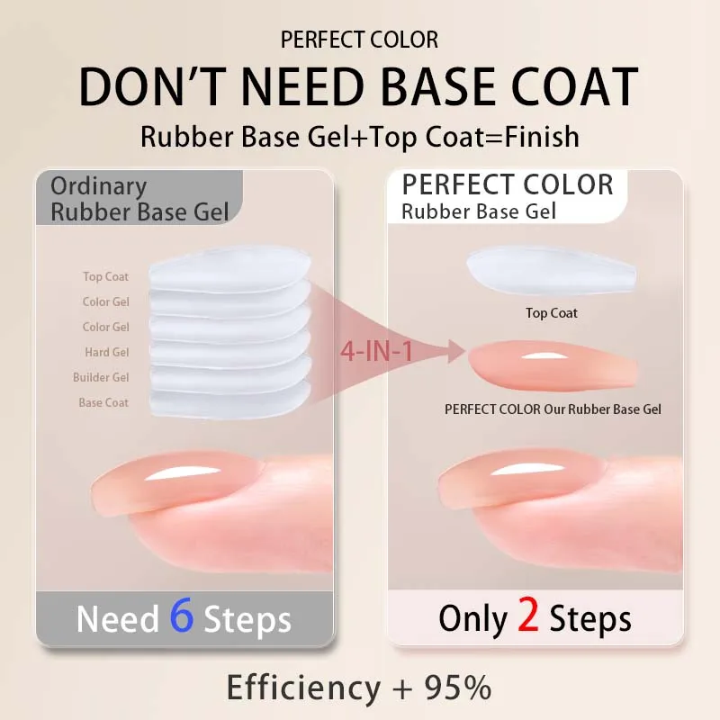 PERFECT COLOR Glitter Top Coat Builder Gel For Nails Rubber Base Gel Polish Gel Glitter Nail Polish 12 Colors