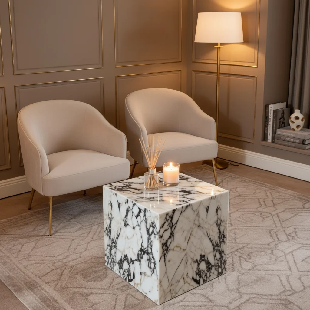 

# Natural Stone Modern Waterproof Living Room Calcutta Viola Marble Coffee Table