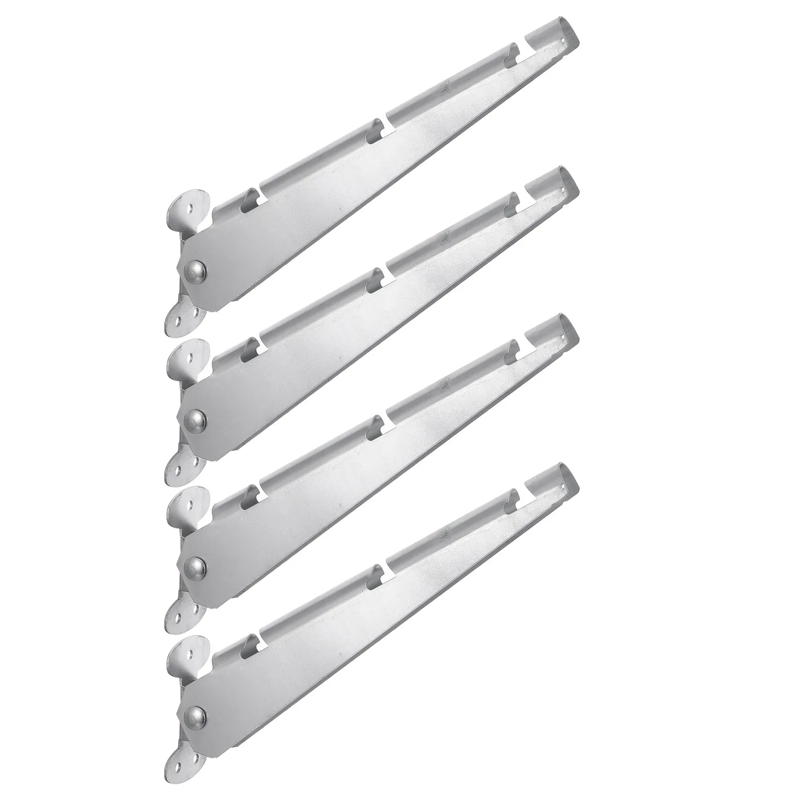 4Pcs Fence Arm Extension Barbed Wire Arm Galvanized Steel Fence Post Extender for Chain Link Privacy Security Garden Outdoor