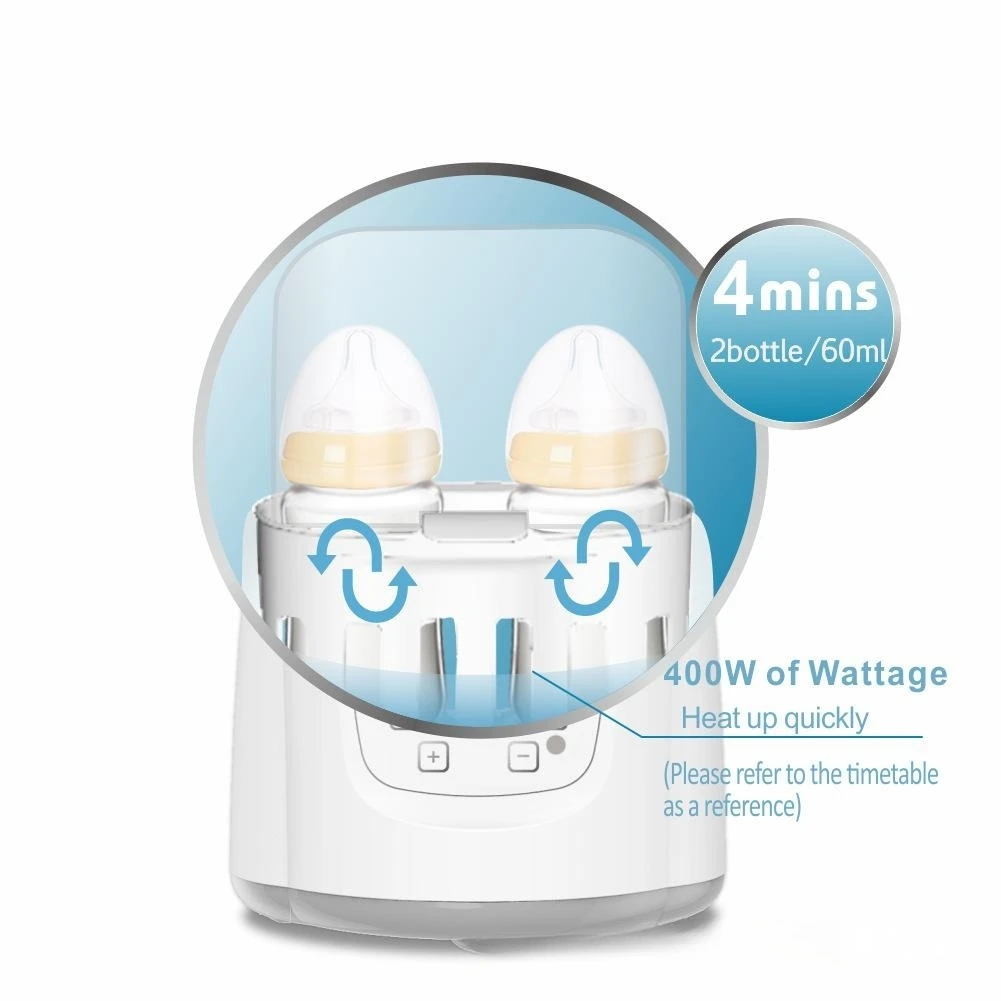 Newborn Baby Feeding Bottle Warmer & Sterilizer Temperature Control Multi-functional Baby Food Defrost Breastmilk Bottle Heater