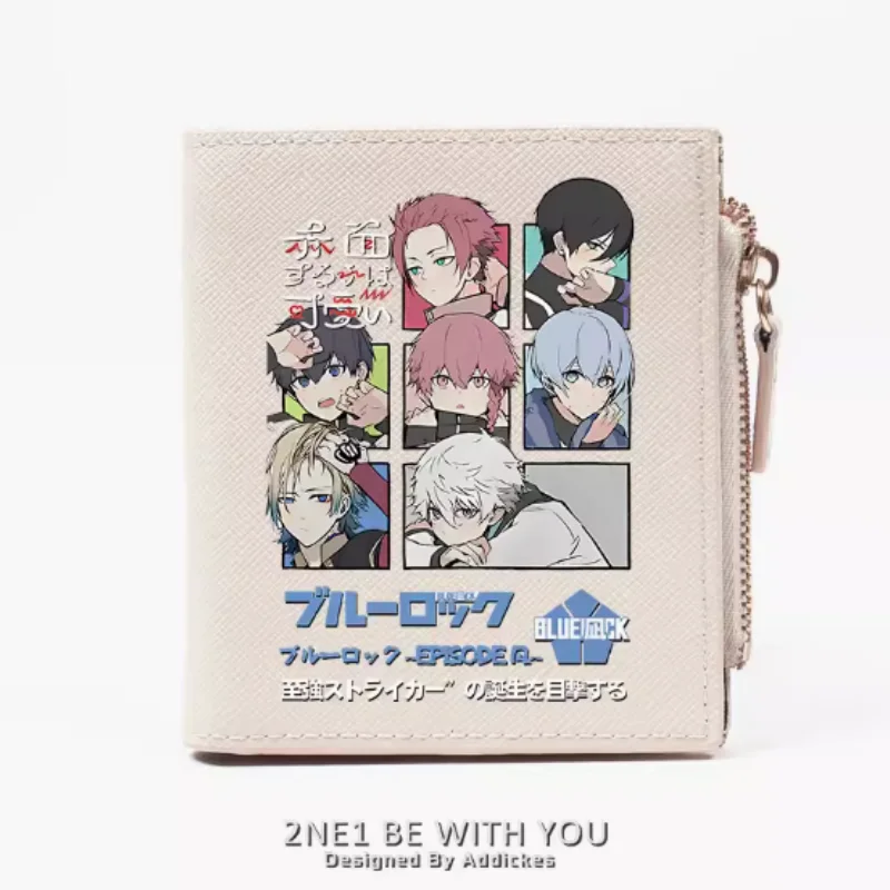 

Anime BLUE LOCK Nagi Seishiro Rin Itoshi Fashion Wallet PU Purse Card Coin Zipper Money Bag Cosplay Gift B1773