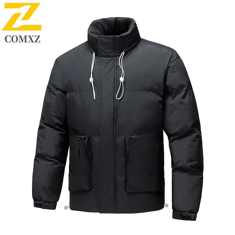 

Мужское хлопковое пальто, осень-зима, новая разноцветная плюшевая толстая антихолодная теплая парка, уличная повседневная свободная хлопковая куртка с перьями