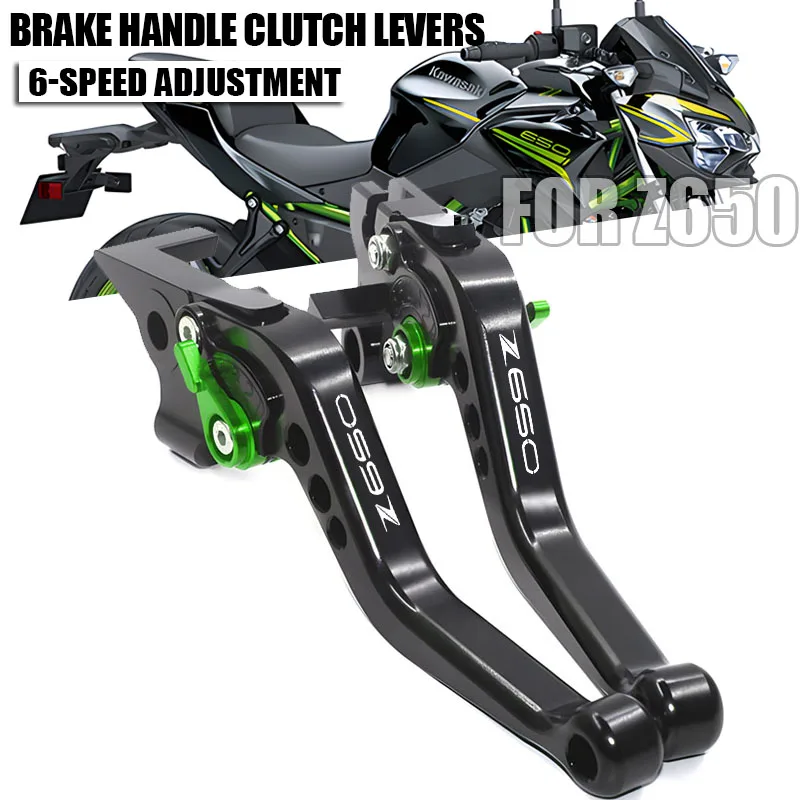 

For Kawasaki Z650 Z-650 2017 2018 2019 2020 2021 Accessories Motorcycle Short Brake Clutch Levers Handle