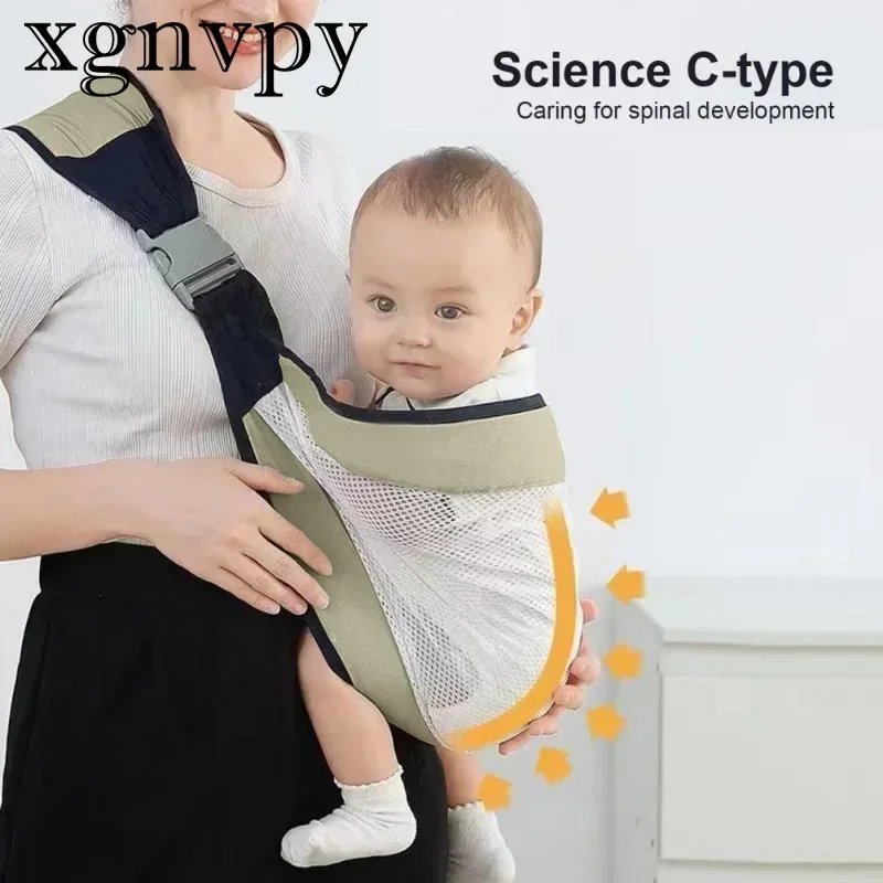 Hands-Free Baby Carrier - Multifunctional & Foldable Infant Sling, Ergonomic Posture Support