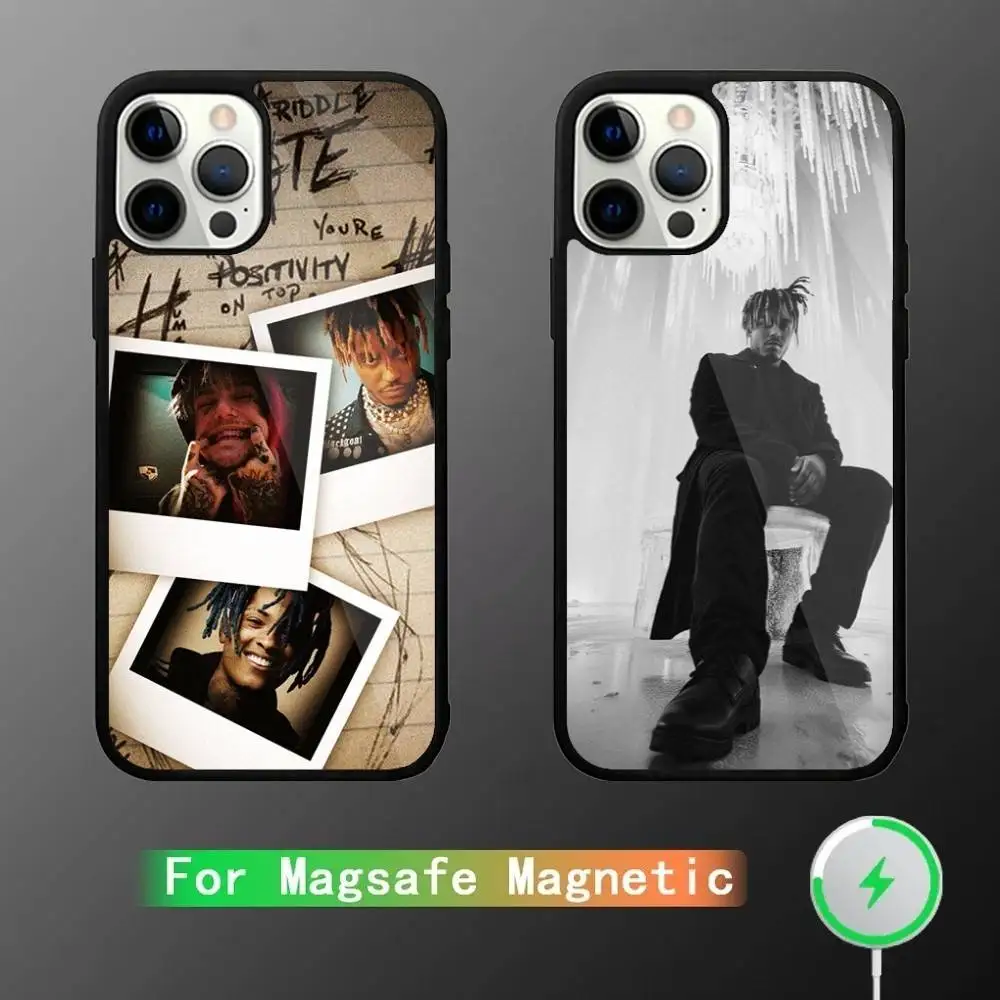 

Juice Wrld 999 Phone Case For iPhone 17,16,15,14,13,12,11,Pro,Max,Plus,Mini,SE4,E Magnetic Magsafe Wireless Charging