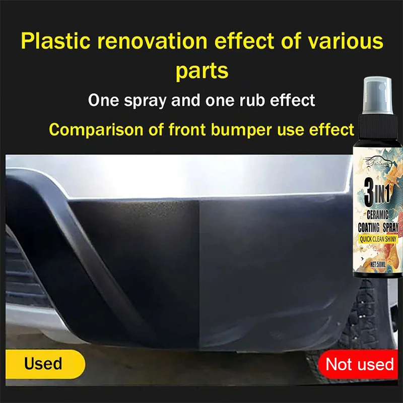 50/100/200ML Car Scratch Repair Liquid Polishing Spray Plastic Refurbished Agent Car Coating Spray Car Interior/Exterior Leather