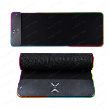 Mouse Pad With Wireless Charging Rgb Lamp With Led Screen Table Mat 45w Fast Charging Large Size Gaming Pc Mouse Pad