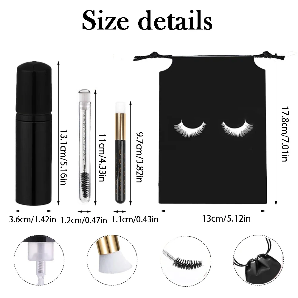 Handige reisset van 40 stuks hervulbare flessen met schuimpompborstels en handwaszeepdispenser voor huidverzorgingshulpmiddelen