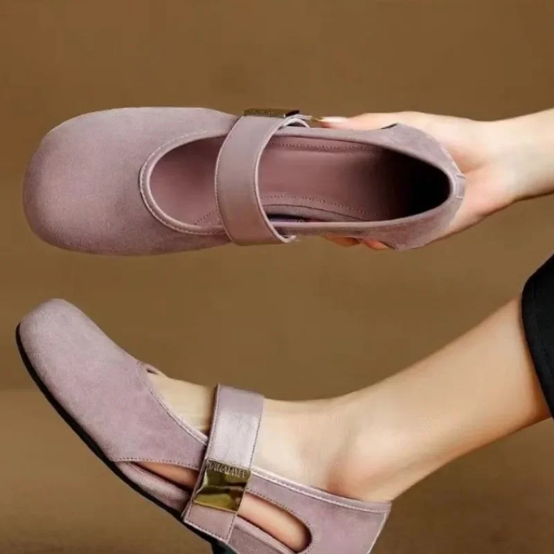 ‌ 2025 novo feminino retro mary jane apartamentos dedo do pé redondo fundo macio confortável sapatos casuais vintage-inspirado clássico para todos os dias