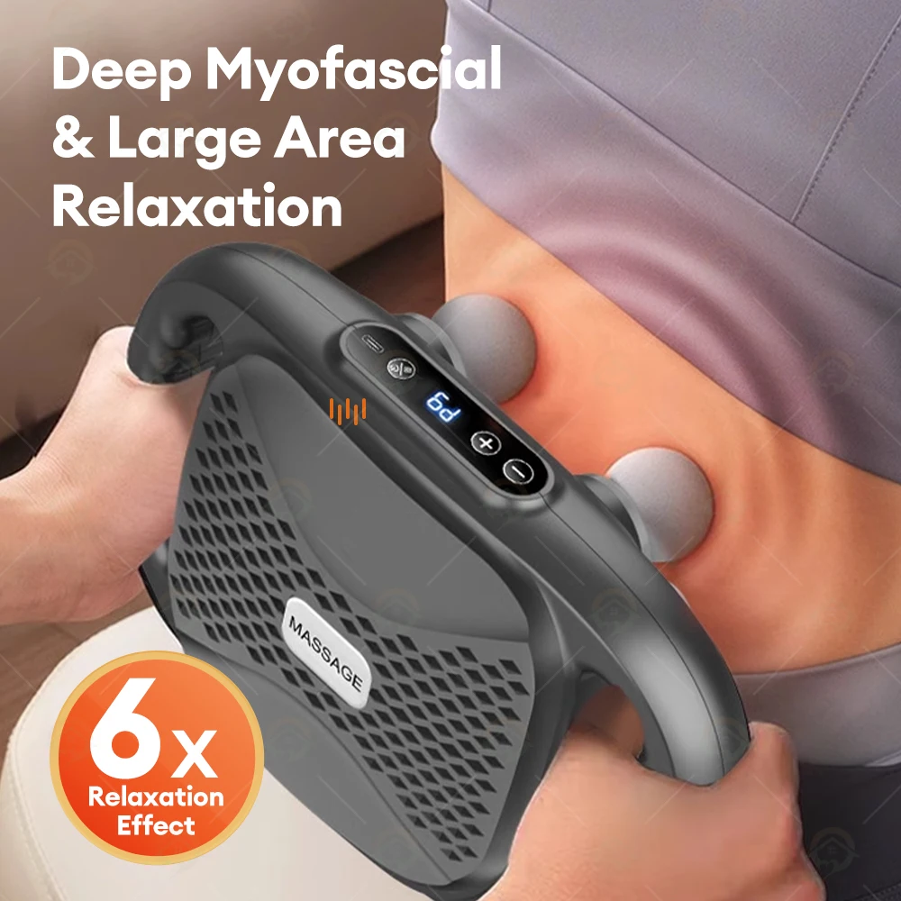 Smart Library 2025 6 Heads Deep Tissue Fascial Legs Waist Back Buttocks Full Body Muscle Pain Relief Premium Fascia Massage