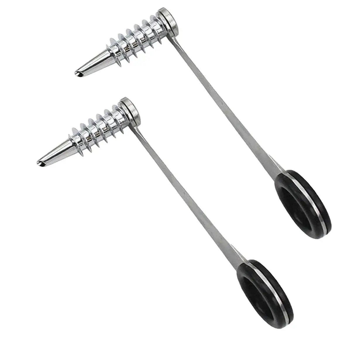 COFA 2-Pack Stainless Steel Piranha Spiral Cutter for Potatoes, Veggies, Cucumbers, and Carrots