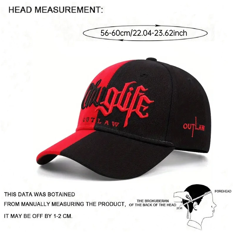 2025 شخصية اللون منعت جديد الهيب هوب قبعة العصابات الحياة المطرزة قبعة بيسبول الترفيه اليومي الرياضة ظلة قبعة للجنسين #6