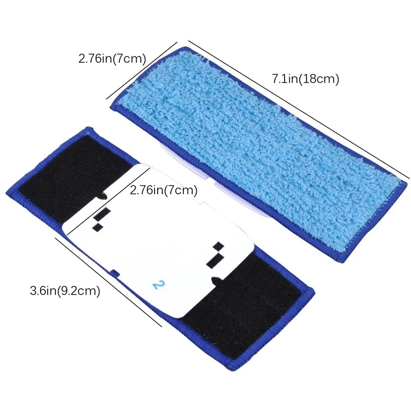 For Irobot Braava Jet240/241 Sweeper Replacement Wipe Mop Cleaning Pad Washable Mopping Pad Mopping Cloth, Wet Mopping