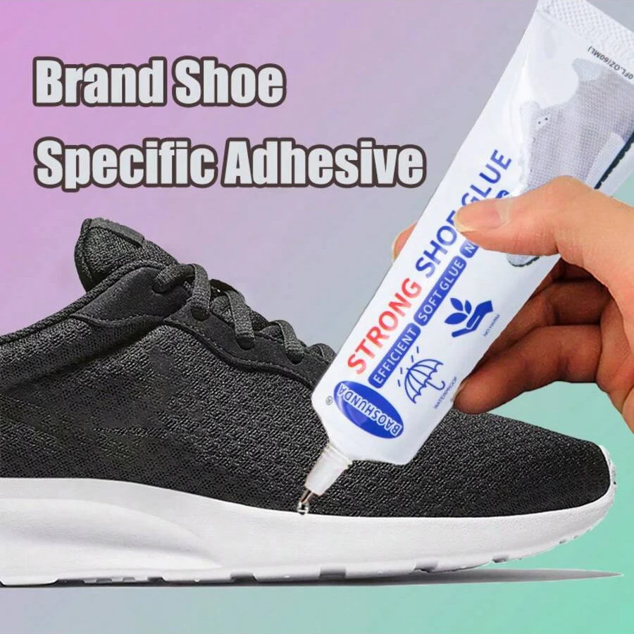 Cola para reparo de sapatos |   Afixa a separação da sola |   Elasticidade transparente para couro e tecido |   A pele segura, resistente à água |   60ml