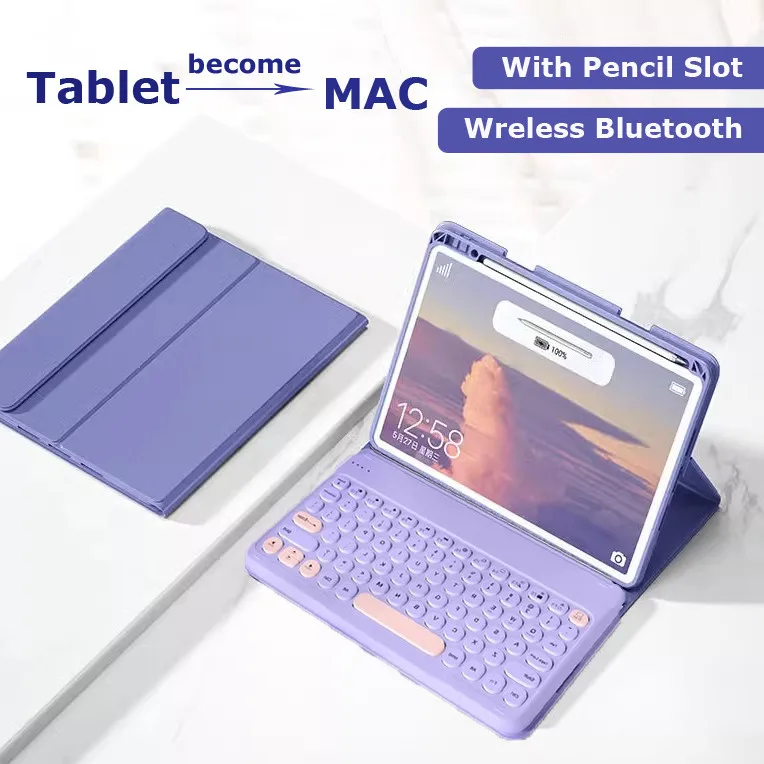 

Клавиатура с чехлом для Xiaomi Pad 8 8 Pro 2025 11,2 дюйма MiPad 7 7 Pro 11,2 дюйма 2024 Mi Pad 6 5 Pro 11-дюймовый беспроводной чехол Bluetooth