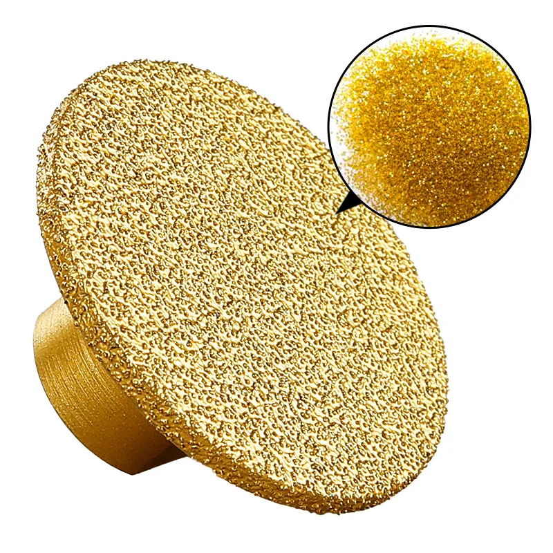 3PCS M10 M14 Diamond Brazed Flat Grinding Head Marble Stone Countertop Trimming Rough Polishing Disc Angle Grinder Abrasive Pad