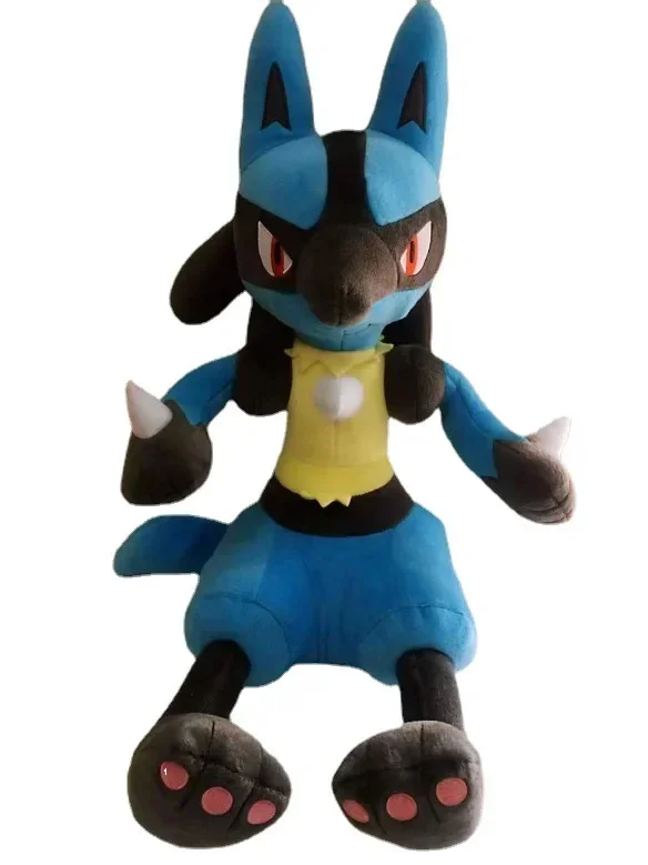 

Pokemo Lucario Pokemon Plush Toy Stuffed Dolls High Quality Christmas Gifts 48cm