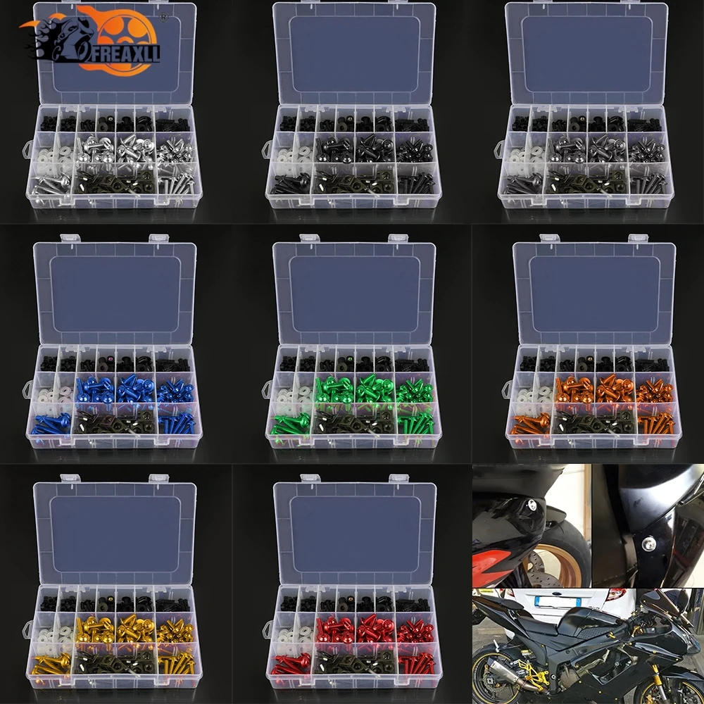 202PCS Fairing Bolts Kit Bodywork Fasteners Screws Nut FOR HONDA ADV150 ADV350 CB1 CB1000 CB1000R CB1100 CB125F CB125R CB1300
