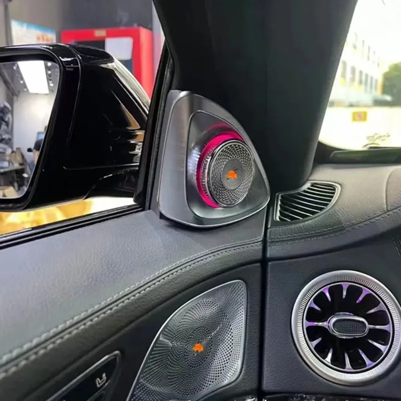 

Interior Stickers 64 Colors 4D Rotating Tweeter For Mercedes Benz C GLC E S-class W205 W213 W222 X253 W177 RGB LED Luminous Car