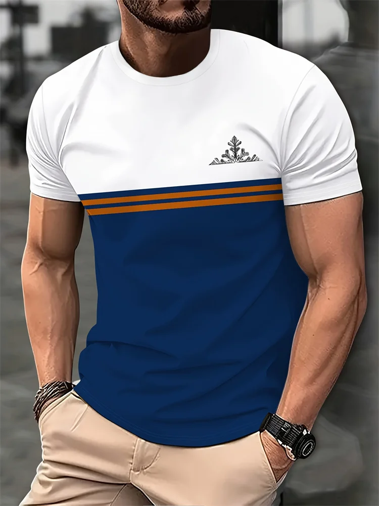 2024 Mens Casual T Shirt Variegated Print T Shirt King Fitness Shirt Oversized Short Sleeve Tops Boys Tops Vintage Mens T Shirts