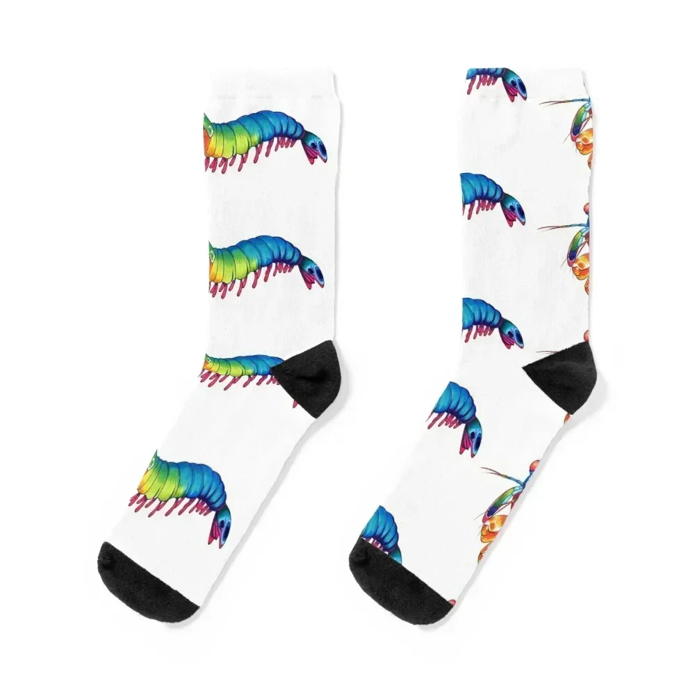 

Rainbow Mantis Shrimp Socks christmas gift hiking japanese fashion Socks For Girls Men's