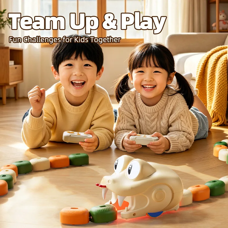 Remote Control Toys for Kids Hungry Snake Electric RC Animals Toy Car Baby Educational Interactive Games Children Christmas Gift