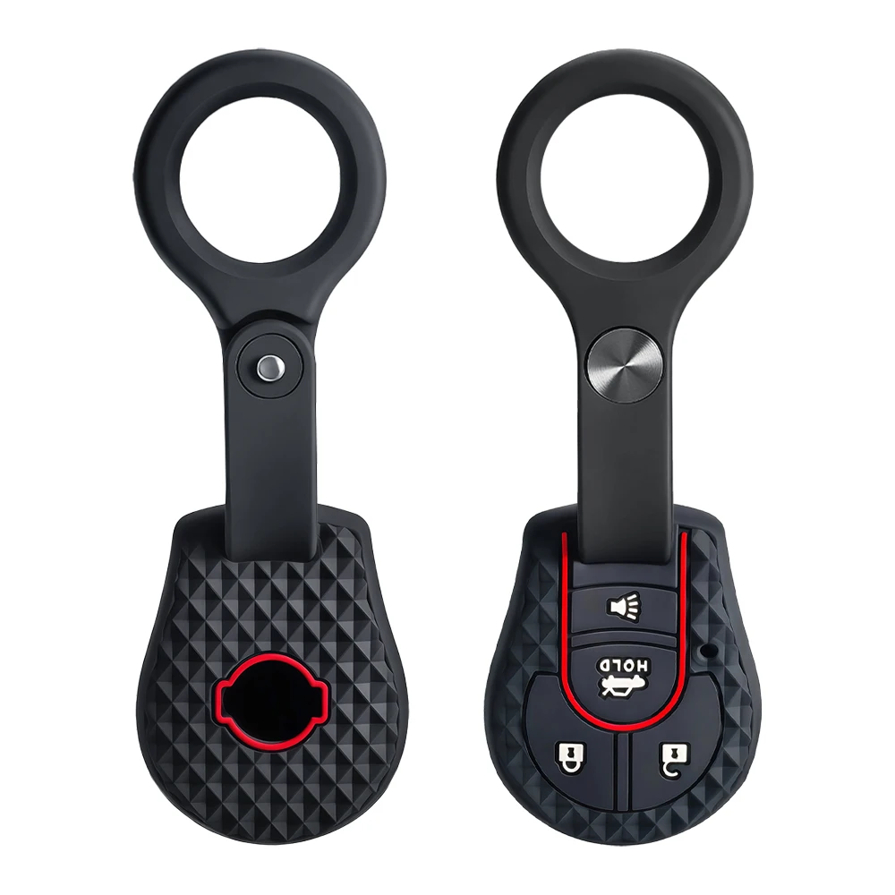Keychain Remote 4 Buttons Car Key Silicone Case Cover Shell For Nissan Maxima Versa Altima Sentra Tiida Armada X-Trail