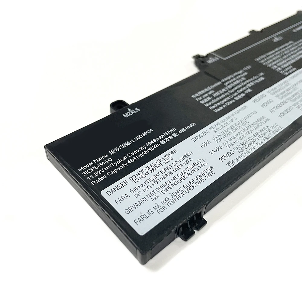 L20D3PD4 L20M3PD4 L20C3PD4 11.25V 57Wh 4948mAh Laptop Battery For Lenovo ThinkPad E14 E15 Gen2 Gen3 Series